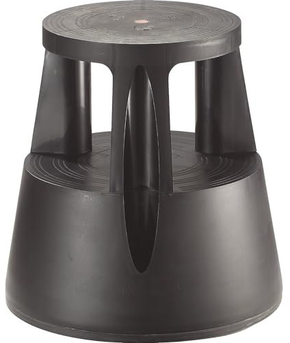 Twinco Taburete metálico Color Negro con 2 peldaños