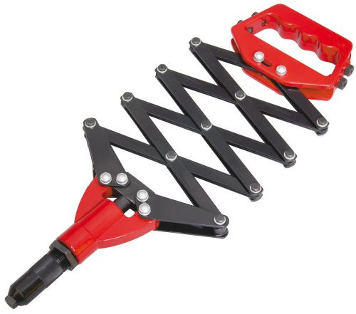 Alkan Scheren-Nietzange für Blindnieten 3,2–6,4 mm | Verstellbare Blindnietzange aus Werkzeugstahl | Ergonomischer Griff, 300–800 mm Länge | Profi Nietmaschine für Alu-Nieten