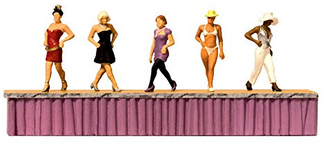 Preiser 10621 On the Catwalk (5) Exclusive Figure Set