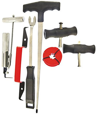 AB Tools 7pc Kit de dépose du Pare-Brise l'écran de la fenêtre en Verre Coupe-Garniture de Joint en Caoutchouc TE899