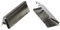 10 Endstücke für Gürtel Gurte Bänder, 9x20-12x40mm Gürtelenden Endkappen, Farbe:platin, Größe:12x40mm