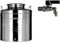 Megashopitalia Contenitore Bidone Fusto per Olio in Acciaio Inox 15 30 50 Litri Made in Italy con Guarnizione per Il Tappo e Rubinetto da 1/2 Pollice Incluso (15 Litri)