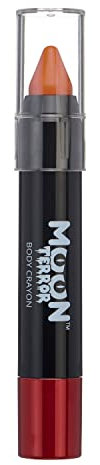 Moon Terror Barra de pintura facial de Halloween, crayón corporal | Maquillaje SFX | Maquillaje de efectos especiales Calabaza Naranja 3.5g