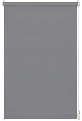GARDINIA Rollo zum Klemmen oder Kleben, Tageslicht-Rollo, Blickdicht, Alle Montage-Teile inklusive, EASYFIX Rollo Uni, Steingrau, 100 x 150 cm (BxH)