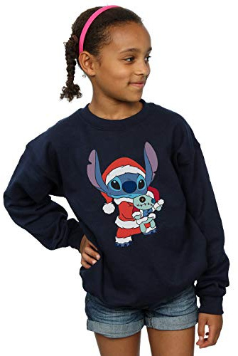Disney Girls Lilo And Stitch Stitch Christmas Sweatshirt