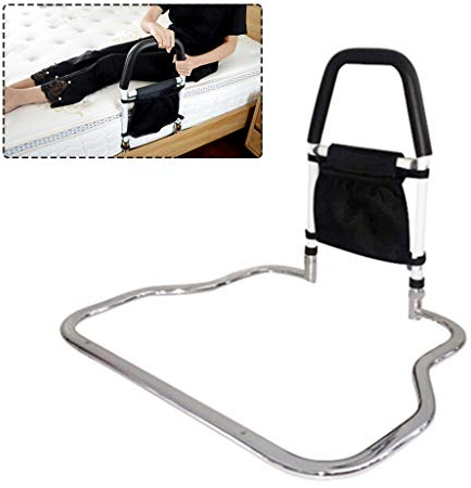 LHNLY-Handlauf Bettgitter für ältere Erwachsene, Betthandlauf Schlafzimmer Sicherheit Absturzsicherung für Senioren, Patienten, Schwangere, Bett-Aufstehhilfe Bettgeländer Rostfreier Stahl
