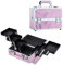 Joligrace Kosmetikkoffer Schminkkoffer Make up Koffer Beauty Case Kosmetikbox Make up Organizer Kosmetik Aufbewahrung,Rosa