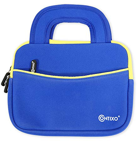 Contixo 10 Tablet Sleeve Bag - Compatible with K102 & K103 Kids Tablets, Protective Carrying Case (Blue)