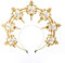 BLESSUME Halo Stirnband Frauen Cosplay Halloween Zubehör (Gold 4)
