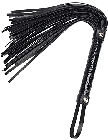 Zhichengbosi PU Leder Reitgerte, Schwarze Pferdepeitsche, 39.5 Reitgerte für Pferd das tägliche Training, Pferd Springen Rennen (Schwarz)