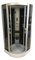 Cabine de Douche Hydrothérapie Chromothérapie avec Siège New York - Verre Clair - Grafica Ma.ro Srl