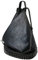 CASIMIRRI 1892 Damen-Rucksack, Rucksack, Kunstleder, lässig, elegant, multifunktional, diebstahlsicher, Schwarz, L