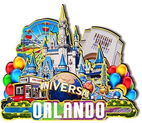 USA Orlando Wooden Magnet 3D Fridge Magnets Travel Collectible Souvenirs Decorations Handmade Crafts-4