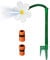 Daisy Sprinkler,720° drehbarer Daisy Wassersprinkler mit 2 Adaptern - Lustiges Gänseblümchen-Blumen-Auto-Gartenbewässerungssystem für Rasen- und Gartenbewässerungsgeräte Woyufen