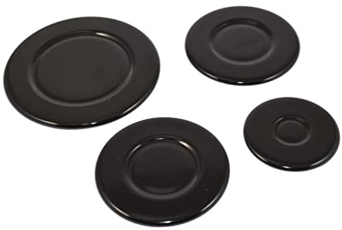 Ufixt Cooker Hob Gas Burner Cap 4 Piece Set 55mm 75mm 100mm For Universal Small: Cap - 55mm - Medium: Cap - 75mm - Medium: Cap - 75mm Diameter x 3mm Large: Cap - 100mm
