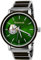 Holzwerk Germany Handgefertigte Designer Herren-Uhr Öko Natur Holz-Uhr Automatik Armband-Uhr Analog Quarz-Uhr Braun Schwarz (schwarz grün)