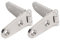 Ein Paar Robuste 316 Edelstahl Marine Gurtscharnier Mit Boot Home Hardware für Tür, Tor, Schuppen, Scheune, 3 Löcher, 152 x 30 mm (2 Löcher: 103 x 27 mm)