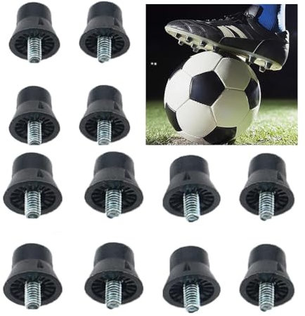 Tiamu 12 Piezas de Tacos de Repuesto para Zapatos de FúTbol de 13 Mm, Clavos para Zapatos de FúTbol con Rosca de 5 Mm
