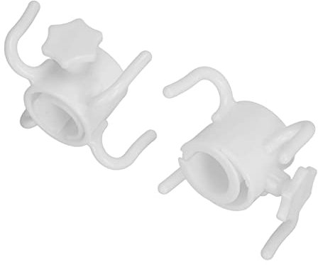 HERCHR Colgador De Ganchos para Sombrilla De Playa, 2 Piezas Gancho Colgante De Sombrilla De Playa 4 Puntas Soporte Colgante De Sombrilla De Playa para Viajes De Campamento En La Playa Toalla(Blanco)