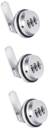 Housoutil 3 Pezzi Codice Combinazione Lucchetto Per Cassetta Postale Cassetto Armadio Camlock Senza Chiave Cassaforte 1000 Combinazioni