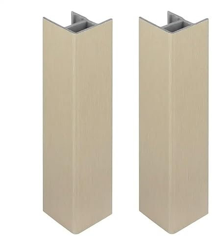 2x jonction de plinthe 120mm finition acier inoxydable inox poli angle angulaire coin cuisine raccord connecteur pied de meuble profil PVC plastique finition