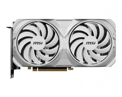 MSI GeForce RTX 4070 Ti SUPER 16G VENTUS 2X WHITE OC Graphics Card - 16GB GDDR6X, 2655 MHz, PCI Express Gen 4, 256-bit, 3x DP v1.4a, HDMI 2.1a (Supports 4K & 8K HDR)