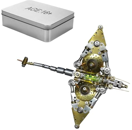 BLOKZ 3D Metall Stachelrochen Puzzles Kits für Erwachsene, DIY Steampunk Mechanische Meeres Biologie Montage Modelle Stichsäge, Dekorationen, 324 Teile