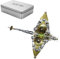 BLOKZ 3D Metall Stachelrochen Puzzles Kits für Erwachsene, DIY Steampunk Mechanische Meeres Biologie Montage Modelle Stichsäge, Dekorationen, 324 Teile
