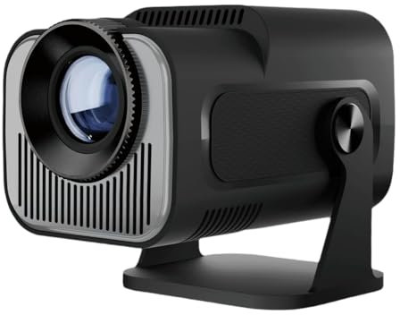 Jrpzcv HY320 Mini Native 720P Android 11 Projector 200ANSI Wifi6 BT5.0 Cinema Outdoor Portable 180° Rotable Projector,UK Plug