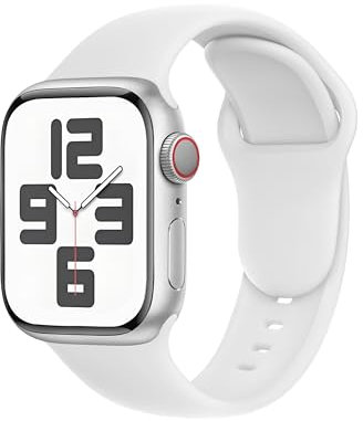 SRena SBC1 for Cinturino Apple Watch 38 40 41 42 44 45 46 mm,Ultra e Ultra 2,SE,Serie 7/8/9/10 - Compatibile con Tutti i Modelli,Bianco