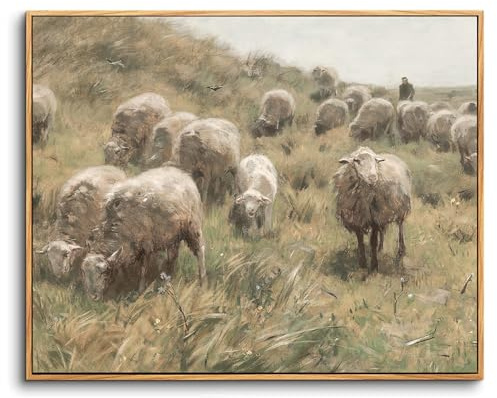 hyidecorart Vintage Bilder mit Rahmen Natur Aesthetic Gemälde 40x60 cm | Retro-Kunst, HD-Druck, Einfach Aufzuhängen, Schnelle Montage, Für Viele Räume, Klassische Wanddeko, Geschenk, Klein