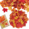 dinghaole 100 Stück künstliche Herbst Ahornblätter, 5 Farben Deko Herbst Kunstblätter, Für Halloween, Hochzeit und Partei Dekorationen,Weihnachtsfest-Dekor, zum Erntedankfest