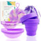 Ketliyaze Menstruationsscheibe Set, 2 Periodenscheiben (S+L) mit Sterilisator und Lagertasche, Menstruationstasse Wiederverwendbare Periodenscheibe für Aktive Frauen Sport,Schwimmen und Intimität