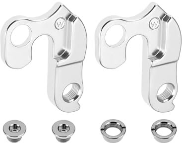 YINETTECH 2 Sets Fahrrad Umwerferhaken Schaltwerk Schaltauge 206375 Kompatibel mit Scott Kompatibel mit Aspect Kompatibel mit Atacama Silber