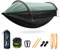 Travel Bird Hamaca de Camping, Tienda de Campaña con Hamaca para Acampar con Mosquitero y Sombrilla, 290x140cm, Hamacas Camping con Correas para Árboles, para Exteriores, Senderismo y Viajes
