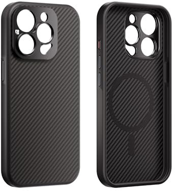 FREEWELL Custodia Pro Filmmaker per iPhone 15 Pro - Slot per obiettivo da 17 mm e supporto filtro magnetico nero