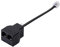 Ylnailky Splitter telefonico per linea fissa, splitter per cavo telefonico | Adattatore per cavo telefonico a 2 porte,Adattatore sdoppiatore cavi telefonici per telefono, fax, modem, attrezzatura DSL