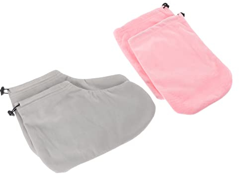 minkissy Paraffinwachs Handschuhe Und Fußüberzüge Für Beauty Wax Therapy Wärmeisolierende Wickel Für Hände Und Füße Waschbar Und Wiederverwendbar
