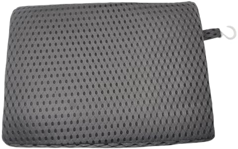 4D Mesh Sitzkissen Für Duschstuhl, Duschsitzkissen, Badewannenkissen Grau | mit Haken, Badewannenkissen Für Senioren und Behinderte, Kissen Für Passt Auf Die Meisten Duschstühle und Duschbänke