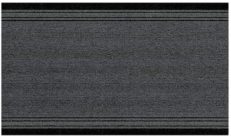 Internethandel Pfordt Schmutzfangmatte Living Anthrazit, 100x80 cm | Fußmatte, Läufer und Sauberlaufmatte aus 100 % Polypropylen, gummierte Rückseite, antistatisch, für den Innenbereich