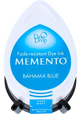 Memento Dew Drop Dye Ink Pad-Bahama Blue