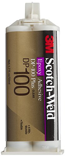 3M Scotch-Weld Epoxy Adhesive DP100 Plus Clear, 1.69 oz (Pack of 1) by 3M