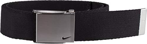 Nike Herren Swoosh Webgürtel, Schwarz, Einheitsgröße