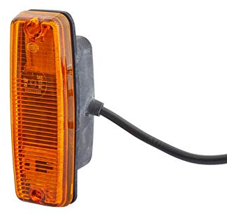 HELLA 2BM 002 847-021 Zusatzblinkleuchte - Glühlampe - 12/24V - Lichtscheibenfarbe: gelb - rechts/seitlicher Einbau