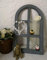 Casa-Crear Fenster Deko Fensterrahmen Sprossenfenster grau 30x49cm Holz Shabby Vintage Landhaus