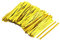 sourcing map Kabelbinder Bindungen, 800Stk Bonbons Brot Taschen Verpackung Krumm Kabel Krawatte Golden Ton