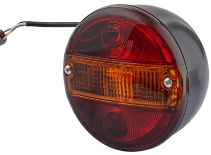 Hella Rückleuchte - Glühlampe - 12V - Anbau/geschraubt - ECE/ADR/GGVS/nicht SAE - Lichtscheibenfarbe: rot/gelb - Stecker: Flachstecker - rechts/links - Menge: 30-2SD 001 685-627