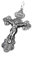NKlaus Kettenanhänger Jesus Kreuz 925 Silber Orthodoxe Anhänger Glaubenssymbol K40