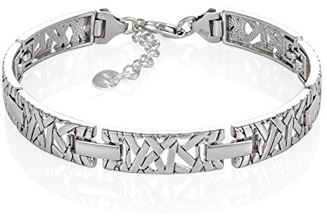 LILLY MARIE Hochwertiges Design Silberarmband Mit Verstellbarer Länge Und Karabinerverschluss