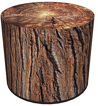 Bertoni Sitzhocker in Baumstamm Optik aufblasbar Garten Hocker Lounge Bodenkissen Sessel Sitzsack (Acacia)